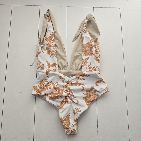 New Maaji Reversible Nacar Faena Metallic One Piece Swimsuit in Open Bei… - Picture 4 of 11